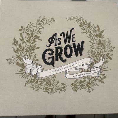 WEDDING BOOK KEEPSAKE As We Grow : A Modern Memory Book for Married Couples