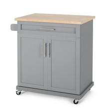 CHRISTOPHER KNIGHT HOME BATAVIA KITCHEN CART - GRAY