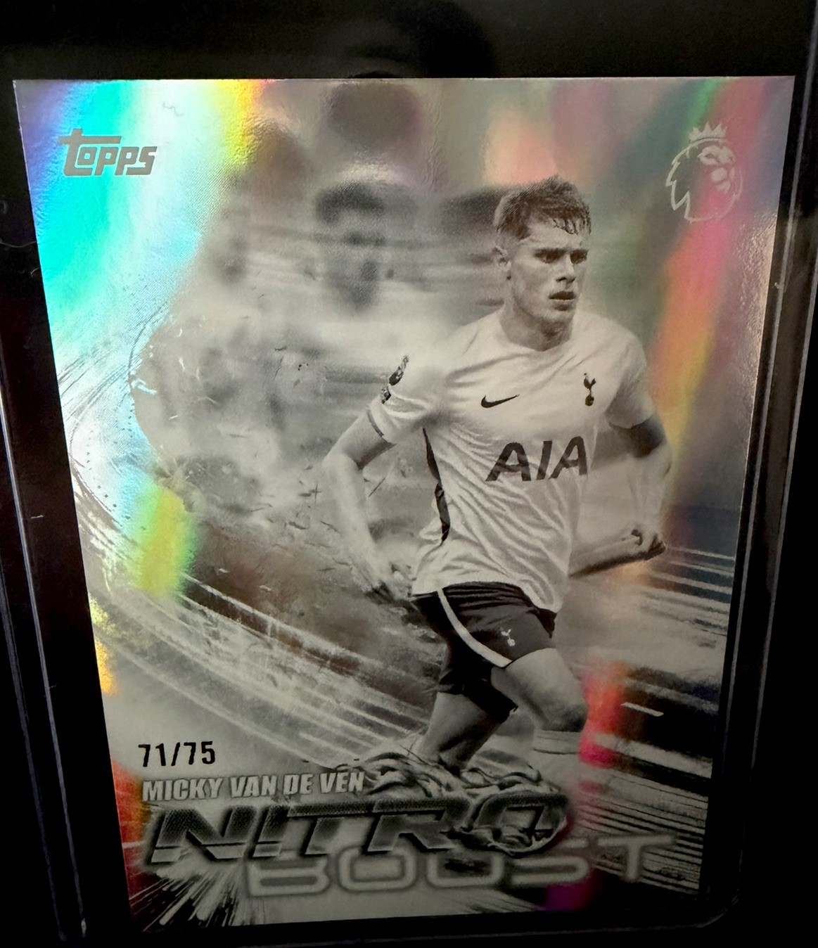 2026/27 TOPPS PL FLAGSHIP NITRO BOOST Micky Van De Ven Black/White Foil 71/75 