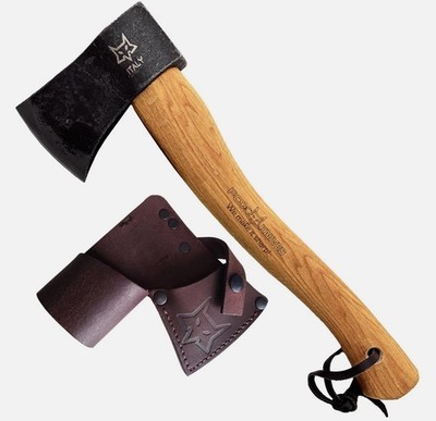Fox Knives Yankee Axe FX-FA700 Carbon Steel Blade - Hickory Wood Handle NEW