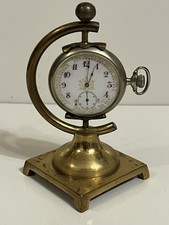 Antique Elgin Natl Watch Co. 1901 Pocket Watch 9278189 Works In Brass Holder