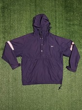 Reebok Quarter Zip Navy Blue Hoodie Wind breaker S