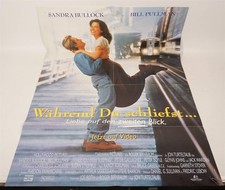 Vintage Film Poster While You Were Sleeping Sandra Bullock Bill Pullman 84x60 cm