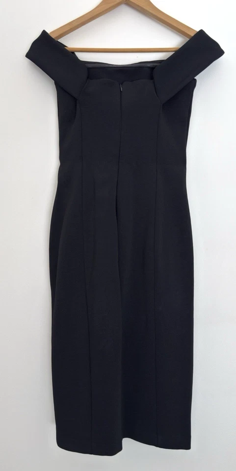 KOOKAI Sz 36 Stretch Off The Shoulder Little Black Dress - image 2 of 4
