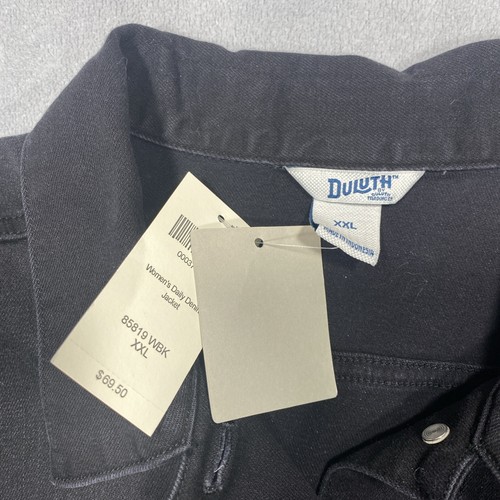 Giacca jeans Duluth Trading donna nera daily denim taglia XXL nuova - Foto 5 di 6