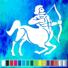 SAGITTARIUS Symbol cut vinyl decal #2 car truck window Astrology stickers