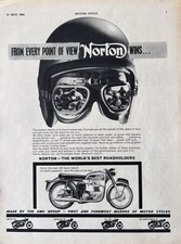 Norton Dominator 650 Sports Special 1964 Vintage Motorcycle Advert