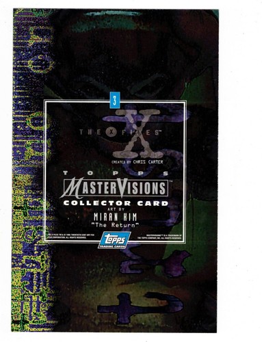 1995 Topps X-Files MasterVisions 6 1/2"x10 3/16" Art Card #3 The Return - Picture 2 of 2