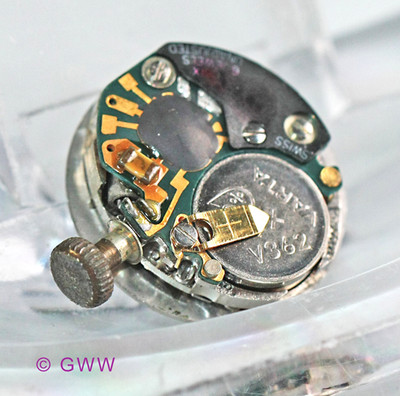 ETA 977.001 Quartz (2679) Kaliber einer Dugena Damenuhr   6 Jewels