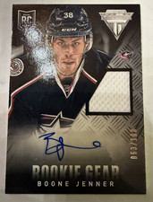 Boone Jenner 2013-14 Panini Rookie Anthology Titanium Gear Auto RA-BJE 63/100