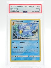GOLDUCK 2019 POKEMON SUN & MOON TEAM UP 27/181 UNCOMMON PSA 9 Q6123