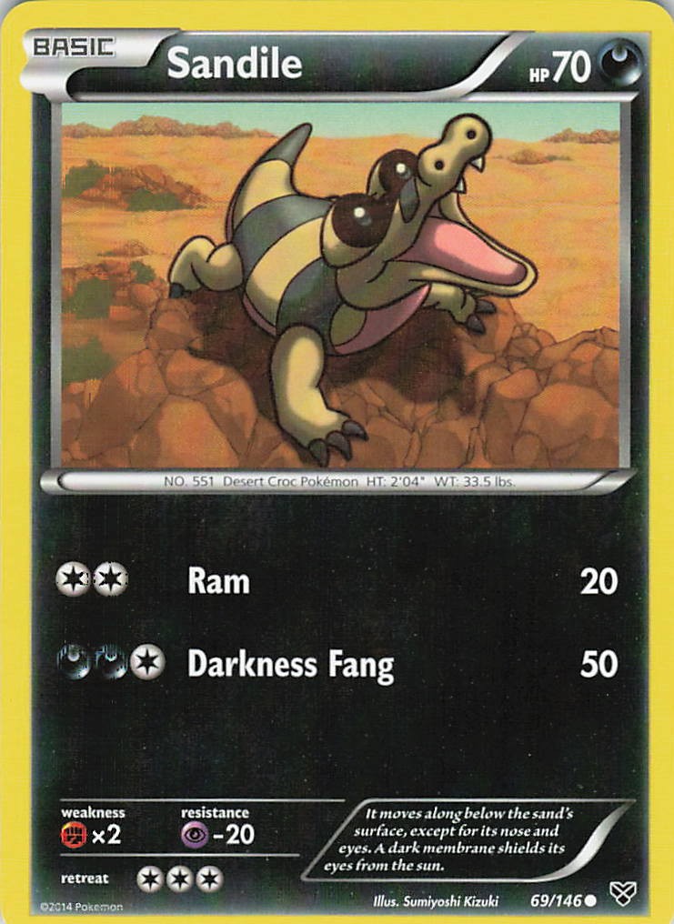 Sandile Common XY Base Set 69/146 NM