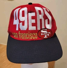 SAN FRANCISCO  49ers  TEAM NFL  Hat Cap Adjustable  1990s  LOGO 7  INC.  Vintage