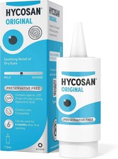 X1  Hycosan Original Preservative Free Lubricating Dry Eye Drops 7.5ml
