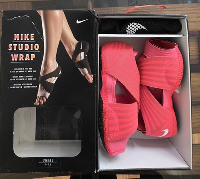 Nike Studio Wrap Pink Barefoot Yoga Dance Training Shoes Womens Small 6-7.5