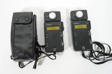 2 Minolta Flash Meter III Digital Light Meter Tested Working