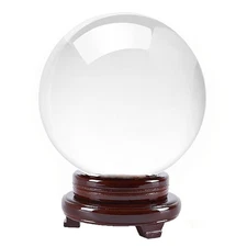 130mm (5") Crystal Ball with Wooden Stand & Gift Package