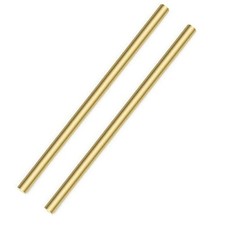 2PCS 1/2 inch Solid Round Brass Rod Lathe Bar Stock Kit for DIY Craft Tool