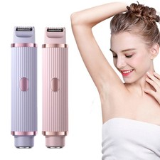 Dual Head Shaver Women Electric Bikini Trimmer Wet  Dry Use Hair Removal 2in1