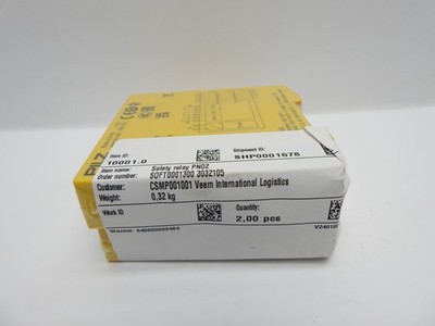 Lot of 2- PILZ PNOZ C1 710001 Safety Relay 24VDC - NEW!