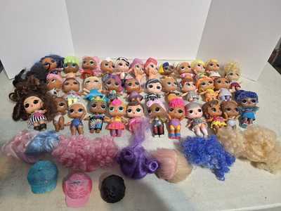 #ad 35 LOL Surprise Dolls With Wigs amp; Hats $40.00