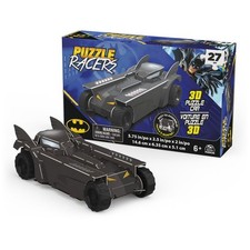 DC Batman Puzzle Racers 3D 27pc Plastic Puzzle, Tool  Wheels, Ages 6 