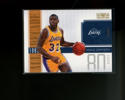 2010-11 Panini Playoff National Treasures All Decade #9 Magic Johnson #d 21/25