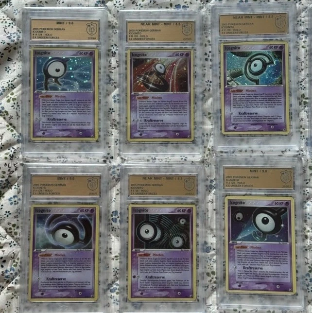 Pokémon Karten Icognito Komplett-Sammlung Ex Verborgene Möchte von GSG gegradet! - Bild 2 von 4