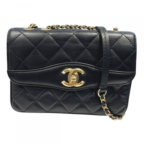 used CHANEL Coco vintage flap mini Matelass 18 chain shoulder bag 24th black gol