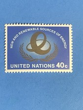 1981 UN RENEWABLE ENERGY SOURCES 40c STAMP  mint / unhinged FREE SHIP