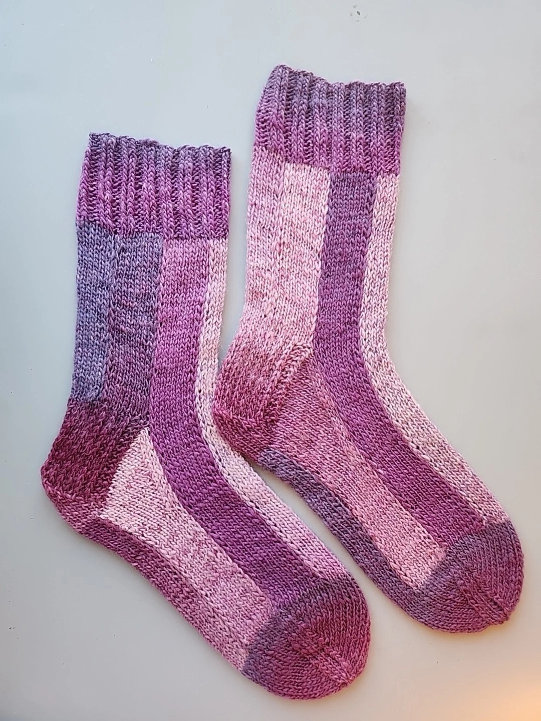 Hand Knitted Wool Socks Size 4-6 #98