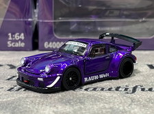 FG 1/64 Porsche RWB 930 Purple Full Opening Diecast Car Model