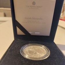 2022 Royal Mint British Monarchs King Henry VII 1oz Silver Proof Box & COA #1136