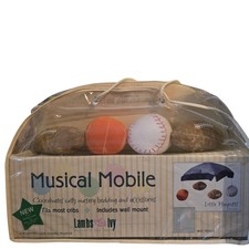 Lambs Ivy Little Playoffs Sports Musical Crib Mobile NEW
