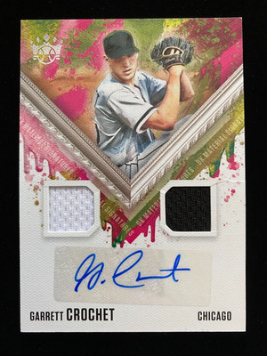 2021 Panini Diamond Kings GARRETT CROCHET Rookie DUAL PATCH AUTO Red Sox RC SP