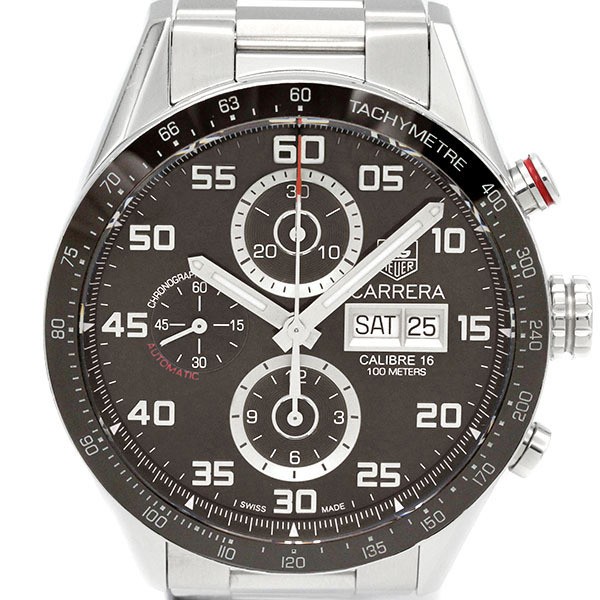 TAG Heuer Carrera Calibre 16 Chronograph Brown Dial Stainless Steel Watch