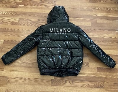 Milano Di Rouge Elliot Glossy Puffer Jacket Unisex Size XXL