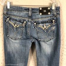Miss Me Jeans Womens 30x33 Embroidered Bling JW5180B8 Boot Cut Western