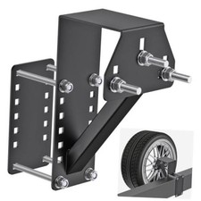 Heavy Duty Spare Tire Mount for Utility D: Black 3-Nut Spare Tire Carrier