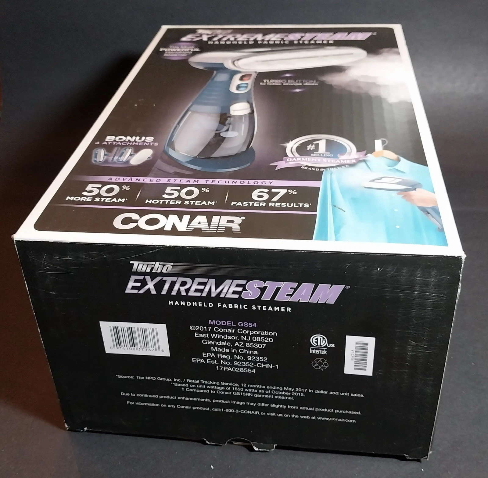 Conair GS54 Turbo ExtremeSteam Handheld Fabric Steamer