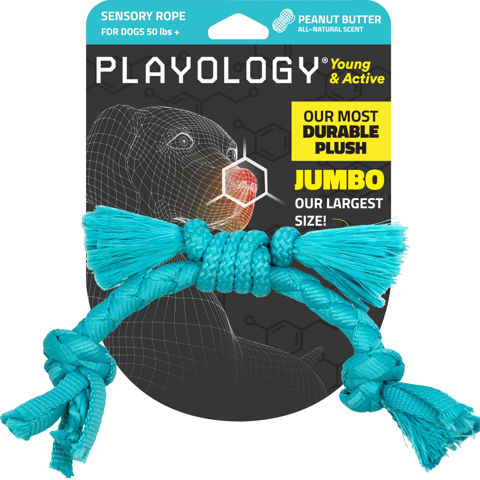 Puppy Rope Dog Toy for Sensory Development | Medium Sized Interactive Tug & C...