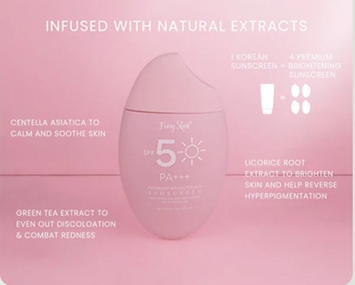 Fairy Skin Premium protezione solare schiarente ampio spettro spf 50 PA+++ - Foto 4 di 4