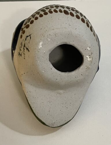 Vintage Tonala Mexican Pottery Quail Bird Large Sculpture Signed Hand Painted - Picture 13 of 16