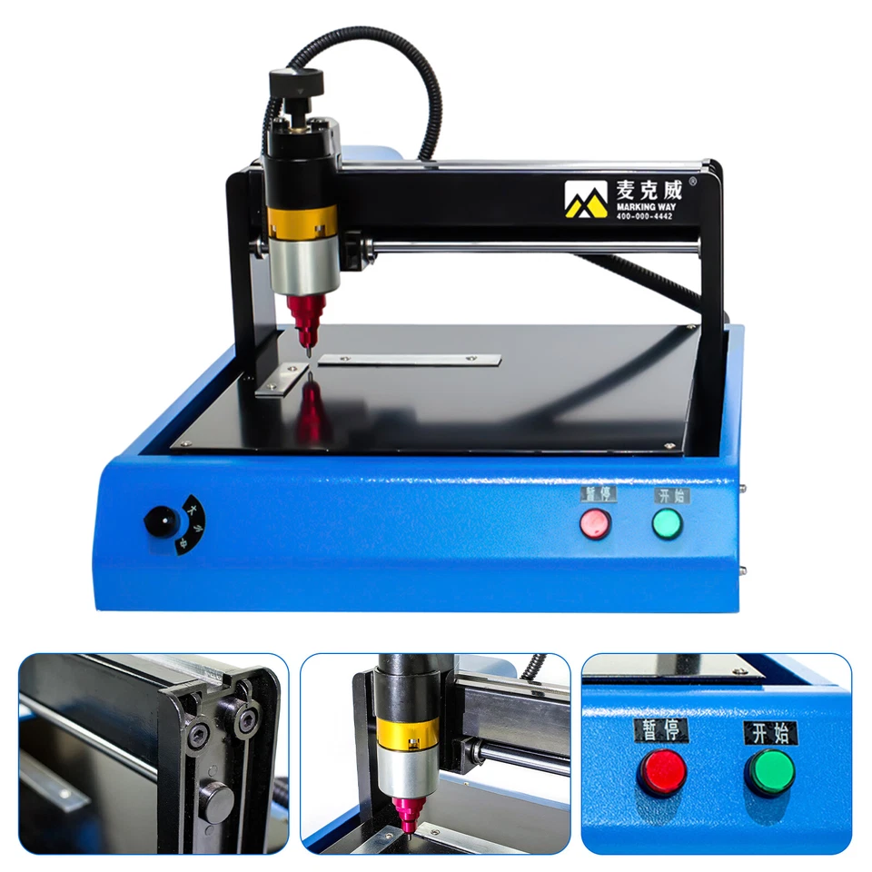 110V Electric Metal Marking Machine Dot Peen 200x150mm For Number Letter Label - Image 2 of 4
