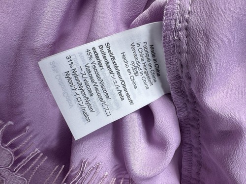 J. Crew Lilac Purple Ruffled Neck Lace Overlay Sleeveless Top Sz XL NEW - Picture 8 of 9