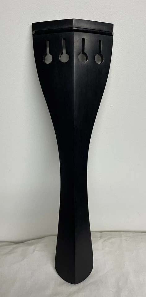 4 Strings 3/4 Upright Double Bass Ebony Tailpiece Bass 4 Strng Beveled Tailpiece - Image 3 of 4