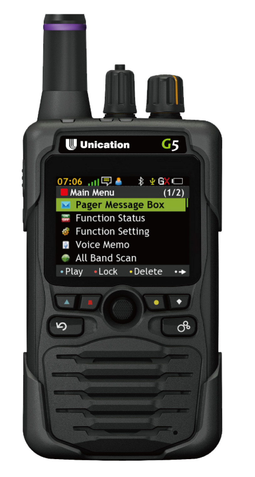 Unication G5 UHF Split D P25 450-520/700/800 Pager