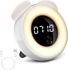 Alarm Clock for Smart Induction Endless Lighting Cartoon Electronic DigitalClock