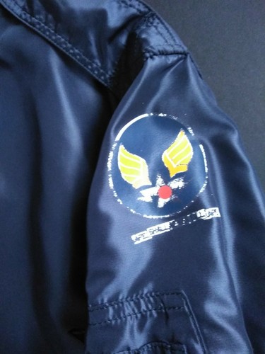 Vintage Bape REAL McCoy A Bathing Ape MA-1 Flight Bomber Jacket Bape Dark Navy M - Picture 12 of 12