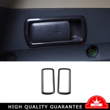 Tailgate Rear Door Handle Cover Trim Fit For Toyota RAV4 2006-2013 Carbon Fiber